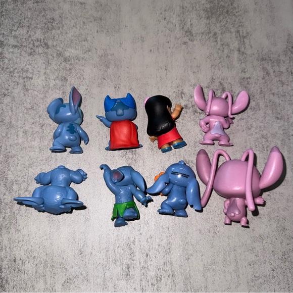 Set of 8 Disney Stitch Figures - Picture 3 of 3